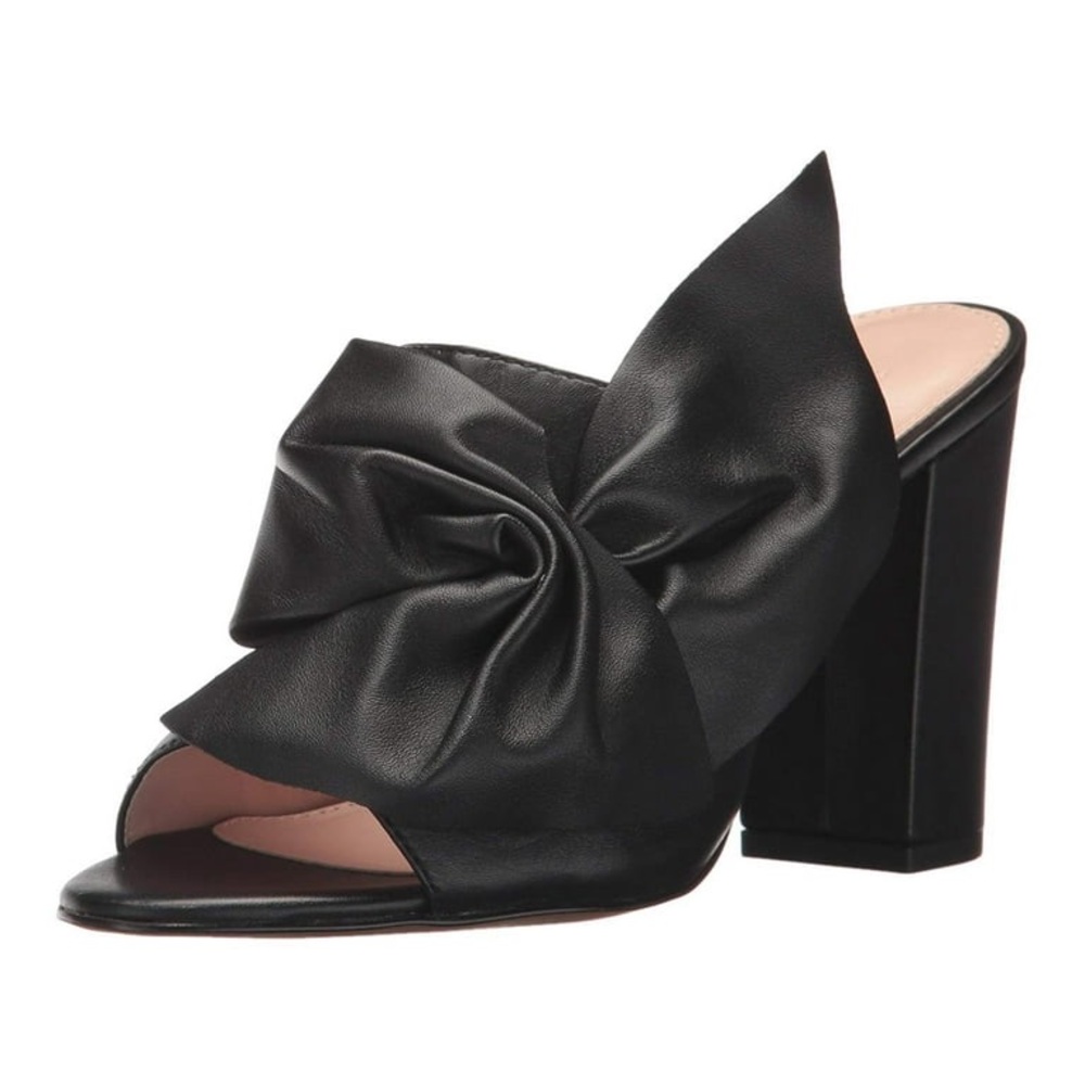 Avec Les Filles Marie Bow Block Heel Slides